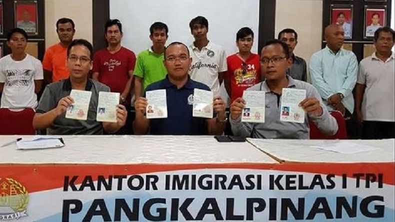 Imigrasi Pangkalpinang Tangkap 37 WNA Asal Thailand dan China
