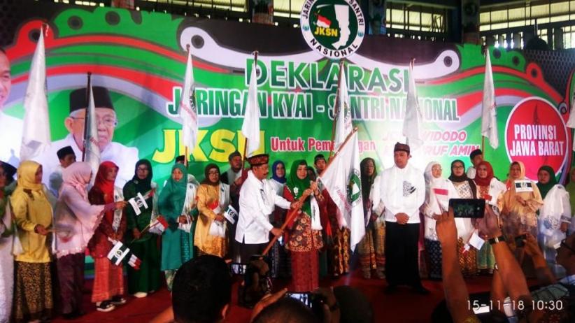 3.000 Ustazah se-Jabar Gelar Deklarasi Dukung Jokowi-Ma'ruf Amin