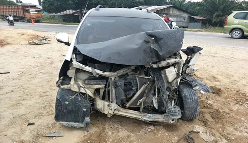 Kecelakaan Maut di Jalur Lintas Sumatera, 1 Tewas 8 Luka-Luka