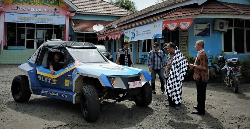 Tempuh 1 600 Km Mobil  Listrik  Nasional  Blits Tiba di Bengkulu