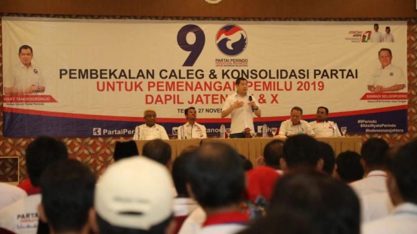 Pembekalan Caleg, HT: Perindo Harus Menang untuk Sejahterakan Rakyat