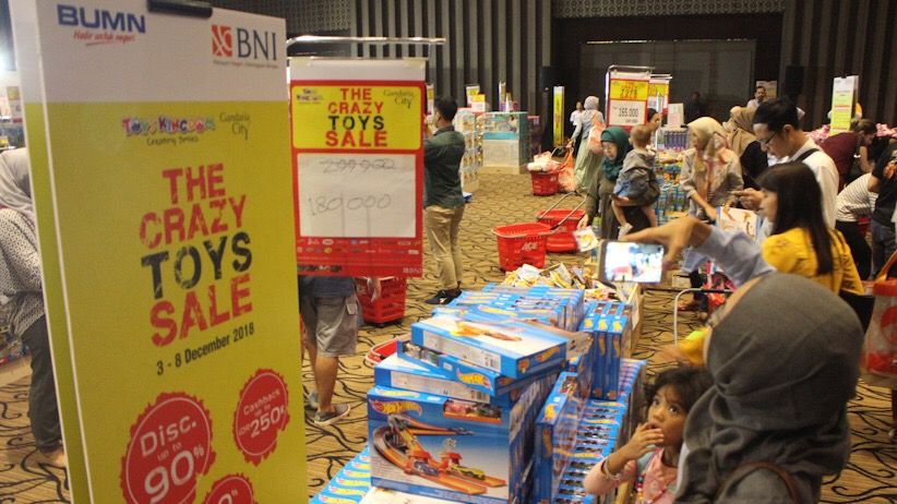 Jelang Liburan Sekolah BNI dan Toys Kingdom Gelar The Crazy Toys Sale