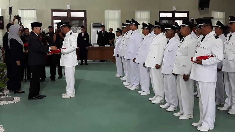 Lantik 19 Kades, Bupati Kulonprogo: Mengabdilah untuk Kemajuan Desa