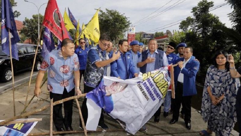 35 Pelaku Diduga Terlibat Perusakan Atribut Demokrat di Pekanbaru