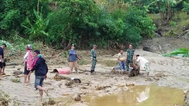 Banjir Bandang Terjang 2 Desa di Kabupaten Dairi Sumut, 5 Warga Hilang
