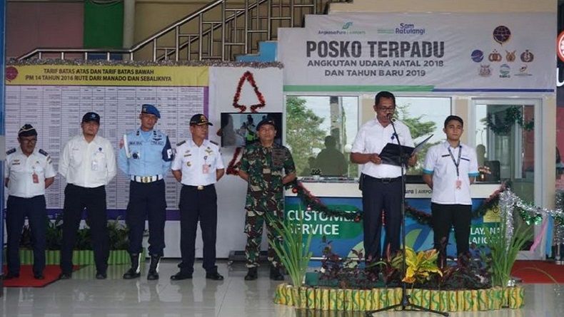 Jelang Natal dan Tahun Baru, Bandara Samrat Manado Buka Posko Terpadu