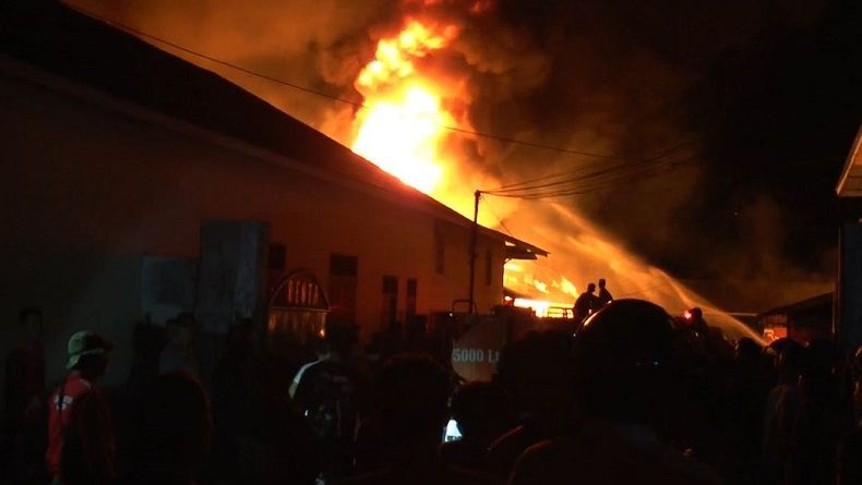 Kebakaran Hebat di Sibolga, 200 KK Kehilangan Tempat Tinggal