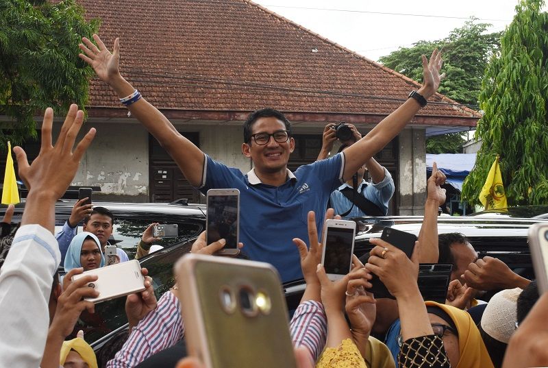 Sandiaga Uno Jadi Jurkam Bobby-Aulia di Pilkada Medan 2020