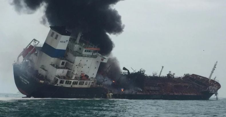 Kapal Tanker Meledak di Hong Kong, 1 Kru Tewas dan 3 Hilang