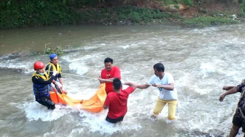 Penemuan Mayat Perempuan di Sungai Cileueur Gegerkan Warga Ciamis