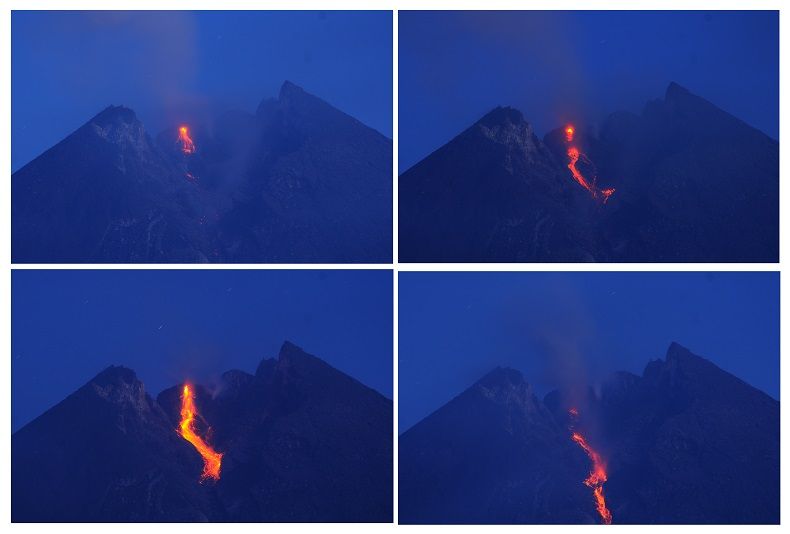 Gunung Merapi 30 Kali Muntahkan Lava Pijar, Warga Diminta Waspada