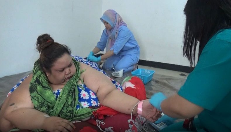Kadar Gula Tinggi, Wanita Obesitas Titi Wati Urung Jalani Operasi