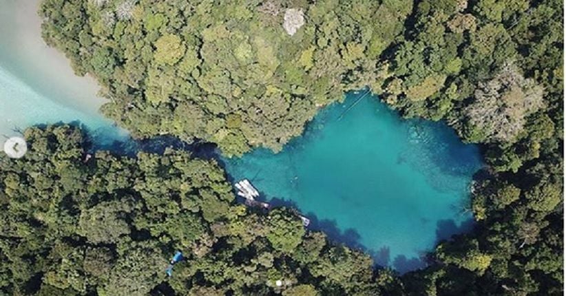 Wisata Kaltim, Uniknya Danau Labuan Cermin Miliki Air Asin dan Tawar