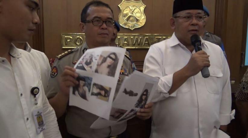Polda Jatim Beberkan Foto Panas Artis Jaringan Prostitusi Online