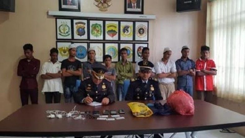 Imigrasi Belawan Amankan 10 Pengungsi Myanmar di Deliserdang