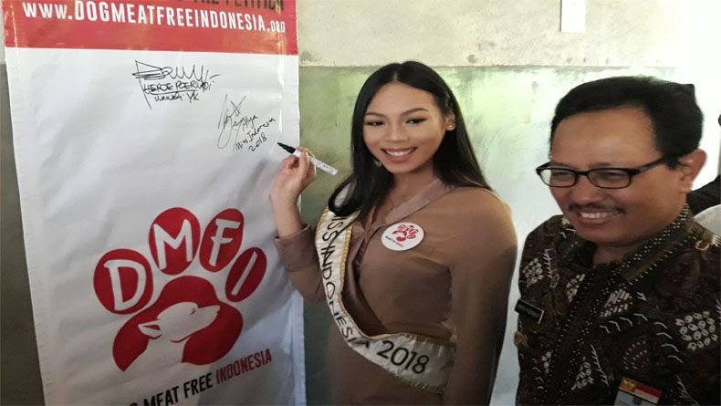 Alya Nurshabrina Ajak Generasi Muda Dukung Dog Meat Free Indonesia