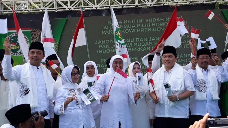 Deklarasi JKSN Jombang, Khofifah Yakin Jokowi-Ma'ruf Menang Signifikan