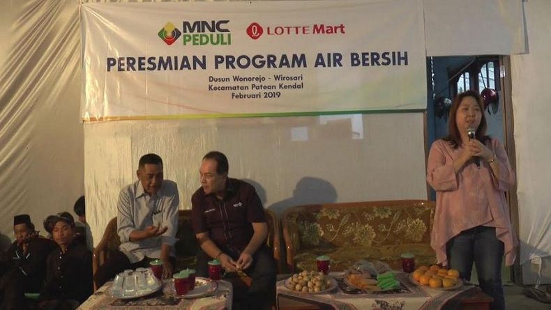 MNC Peduli dan Lotte Mart Bangun Sarana Air Bersih di Wirosari Kendal