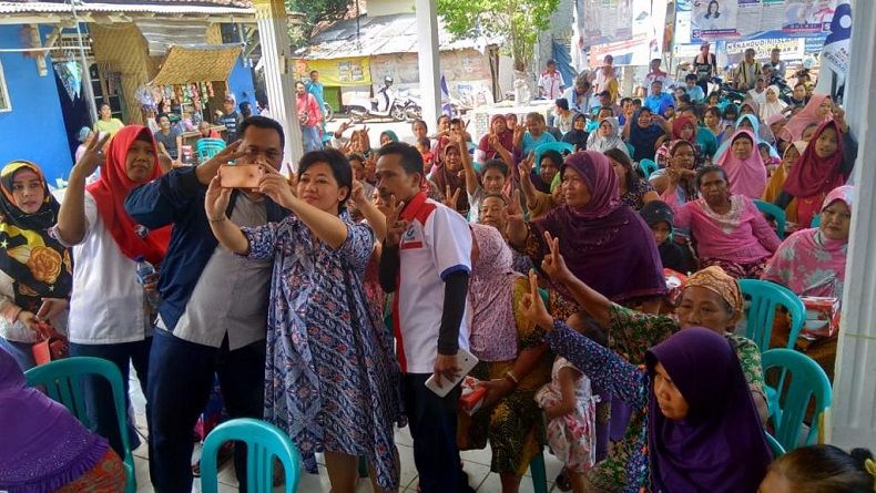 Jelang Pileg, Caleg Perindo Susaningtyas Nefo Rajin Sapa Warga Jabar