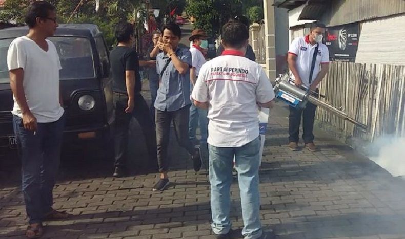 Perindo Sulut Fogging dan Donor Darah di Kelurahan Tikala Baru Manado