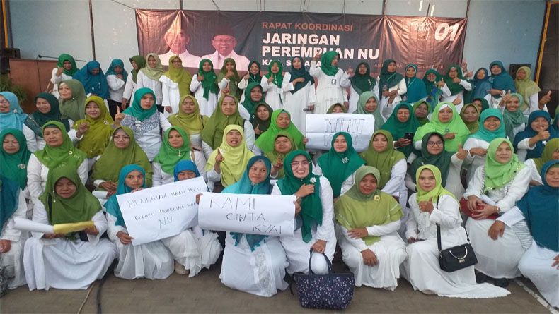 Menangkan Jokowi-Ma'ruf Amin, Jaringan Perempuan NU Usung Nderek Kiai