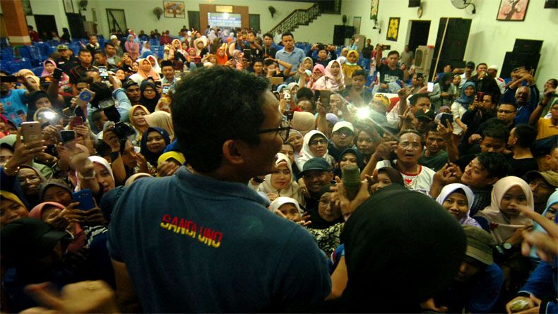title Kampanye di Tegal, Sandi Ajak Milenialis Ciptakan Lapangan Kerja Kampanye di Tegal, Sandi Ajak Milenialis Ciptakan Lapangan Kerja