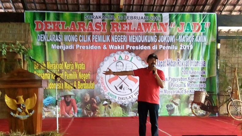 Deklarasi JADI di Solo, FX Hadi: Semangat Membara Menangkan Jokowi
