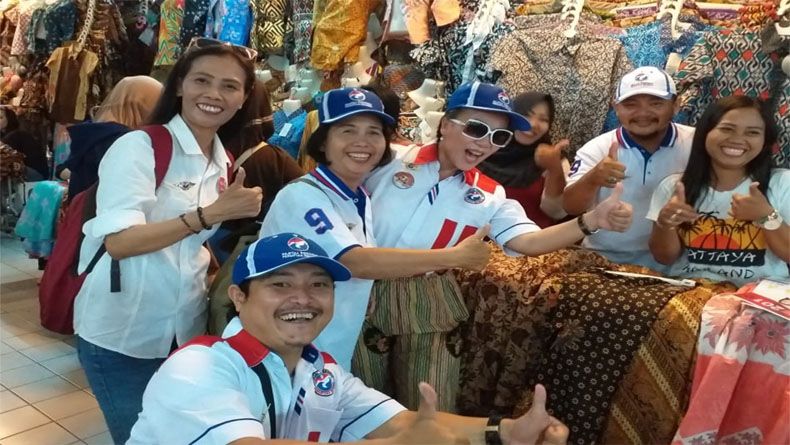 Blusukan ke Pasar Beringharjo, Caleg Perindo Pastikan Ekonomi Kuat