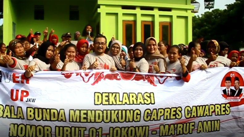 Emak-Emak di Cirebon Dukung dan Siap Menangkan Jokowi-Ma'ruf Amin