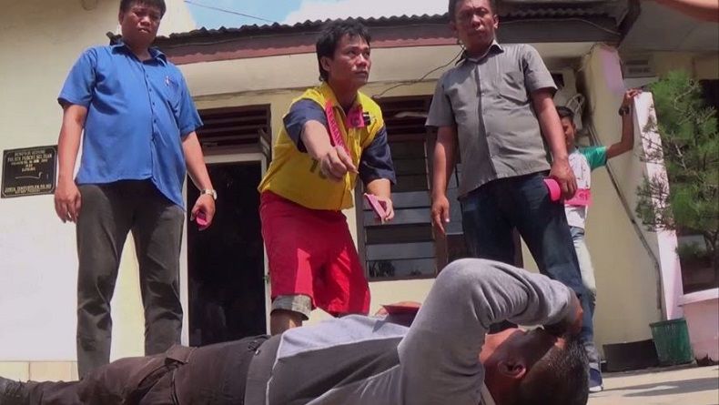 Polisi Rekonstruksi Kasus Pria Dibakar Hidup-Hidup di Deliserdang