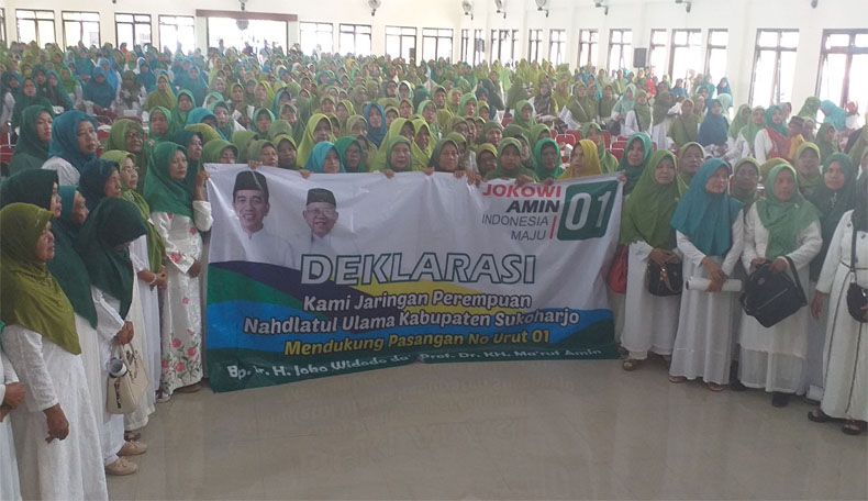 Perempuan NU Sukoharjo Rapatkan Barisan Menangkan Jokowi-Ma'ruf Amin