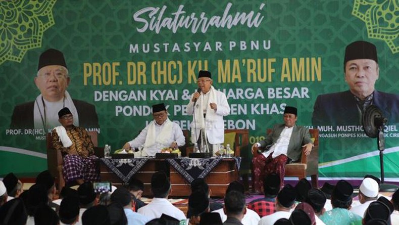Kunjungi Ponpes Buntet Cirebon, KH Ma’ruf Amin Ingatkan Tugas Kiai dan Ulama