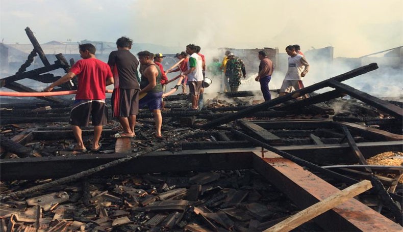 22 Rumah di Kendal Ludes Terbakar, Diduga akibat Konsleting Listrik