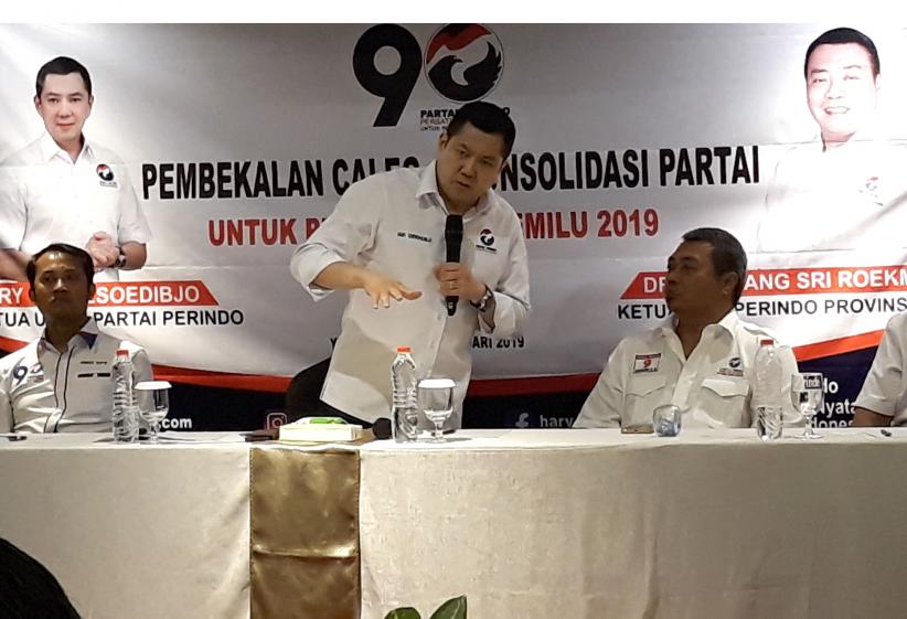 Bekali Caleg di Yogya, HT Optimistis Perindo Jadi Partai Besar