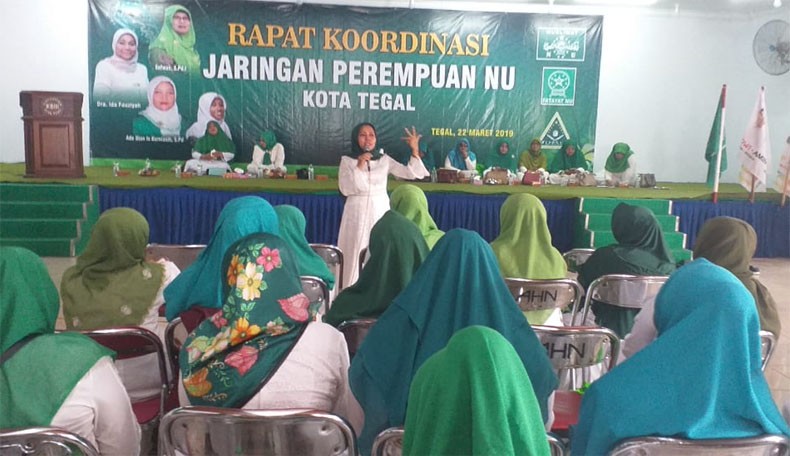 Rakor JPNU Tegal: Perempuan NU Diajak Sampaikan Kiprah Jokowi-Ma'ruf