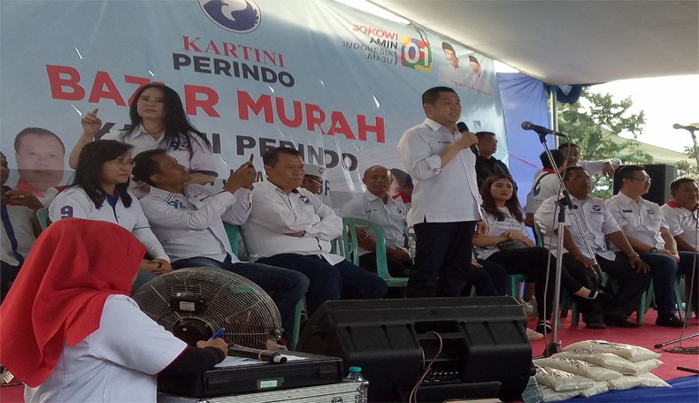 Kampanye di Surabaya, HT: Kalau Ingin Berubah, Coblos Perindo
