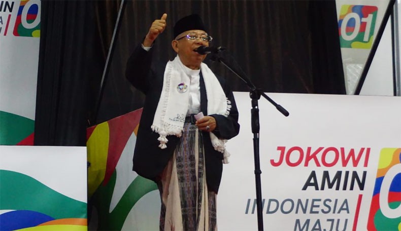 Tausiah di Purworejo, Kiai Ma'ruf Minta Didoakan Ulama Jadi Wapres