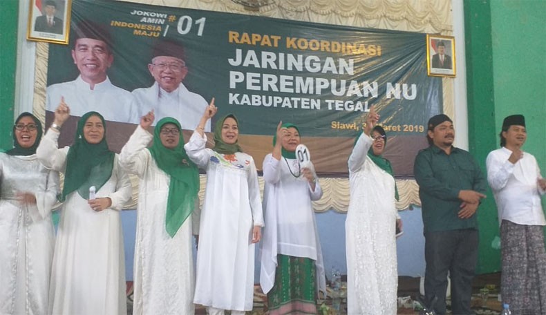 Rakor JPNU Slawi, Ida: Ketuk Pintu, Ketuk Hatinya Pilih Jokowi-Ma'ruf
