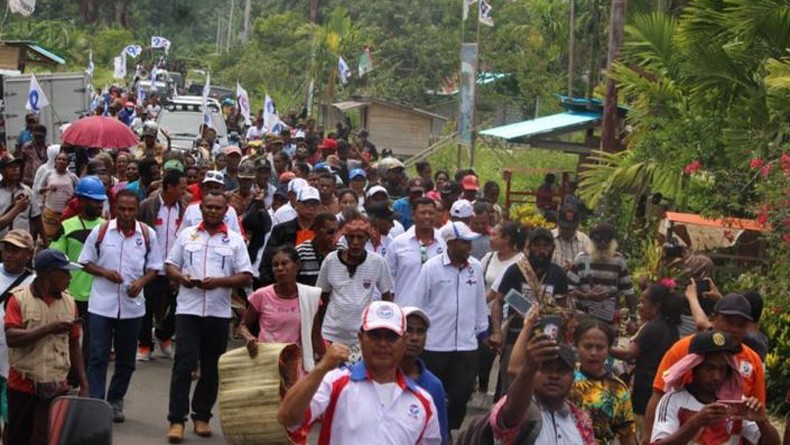 Perindo Yapen Papua Gencar Kampanye dan Sosialisasi Cara Pencoblosan