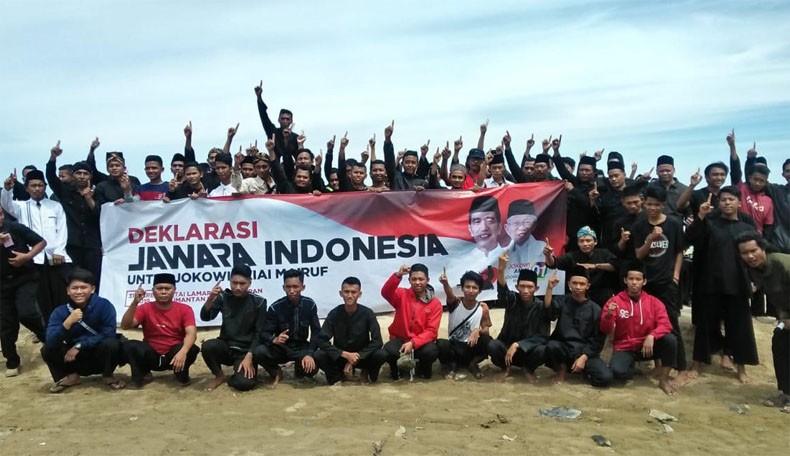 Jawara Indonesia se-Kaltim Deklarasi Dukung Jokowi-Ma'ruf Amin