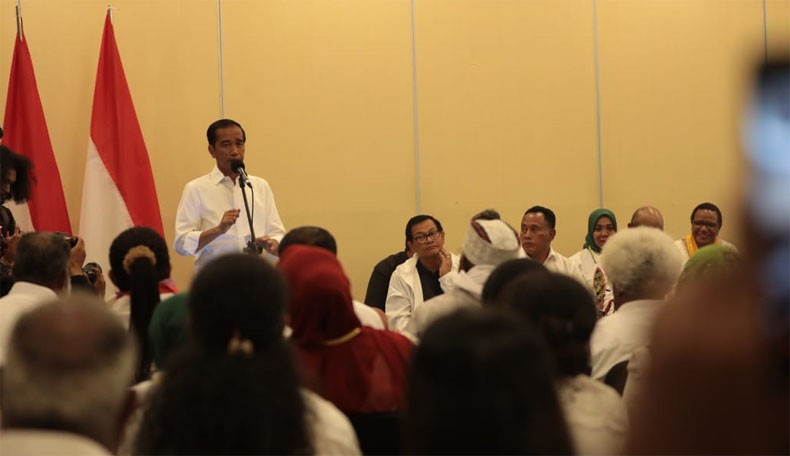 title Kampanye di Papua, Jokowi Targetkan Raup 85 Persen Suara Kampanye di Papua, Jokowi Targetkan Raup 85 Persen Suara