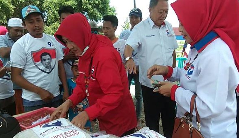 Bazar Beras Murah di Demak, Warga: Alhamdulillah, Terima Kasih Perindo