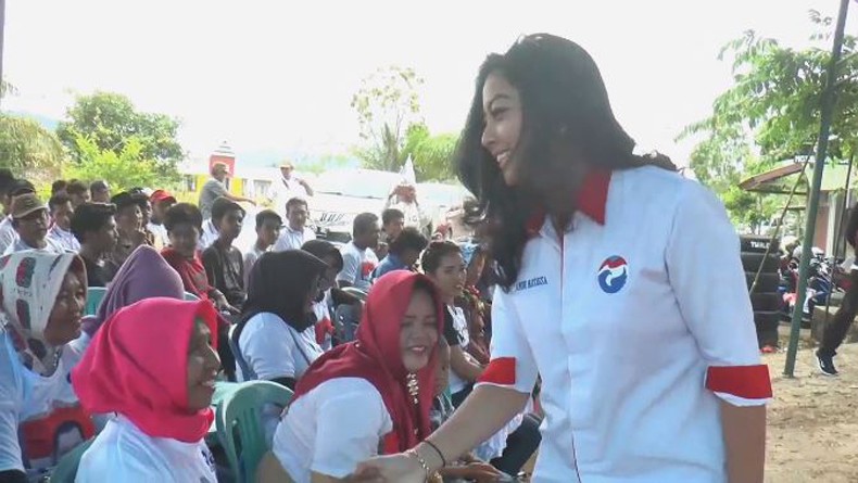 Caleg Perindo Andi Natassa Ingatkan Warga Sulsel Jangan Sampai Golput