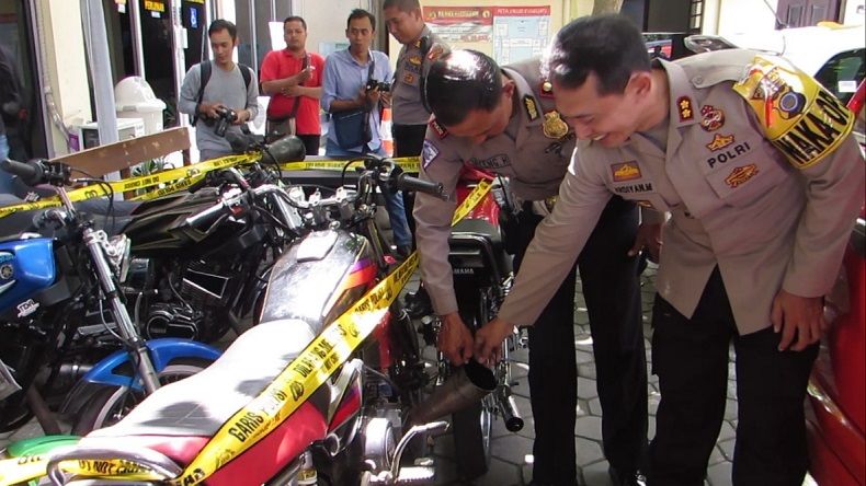 Pakai Knalpot Bising saat Kampanye, 37 Motor di Yogyakarta Kena Razia