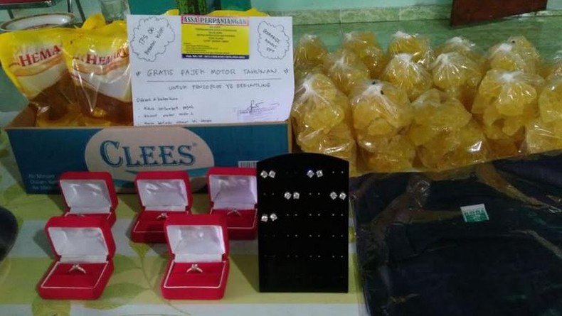 Salurkan Hak Pilih, Warga Piyungan di Bantul DIY Dapat Doorprize Emas