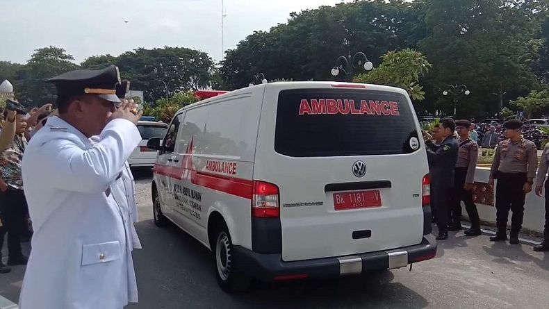 Gubernur dan Wagub Sumut Hadiri Pemakaman Bupati Asahan