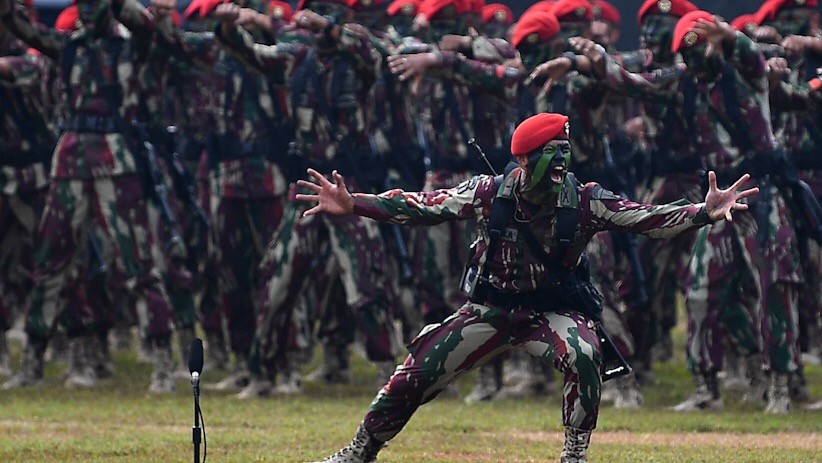 Atraksi Prajurit Baret Merah saat HUT ke-67 Kopassus - Bagian 3