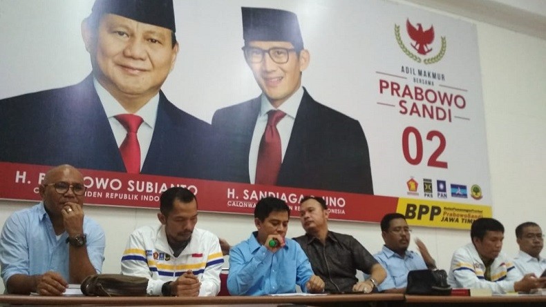 BPP Akhirnya Akui Prabowo-Sandi Kalah di Jawa Timur