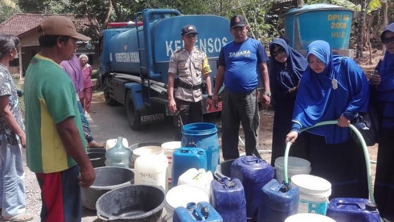 Kekeringan Di Brebes Meluas 41 Desa Andalkan Bantuan Air Bersih