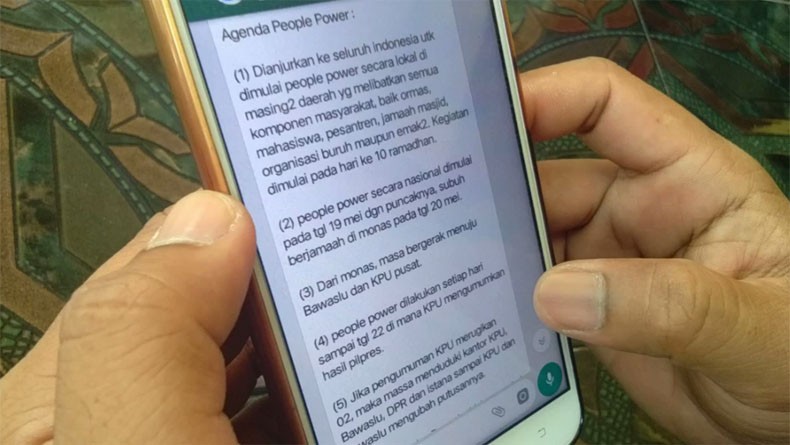 Viral Ajakan People Power di Bojonegoro Beredar di WA, Ini Isi 6 Poin Seruannya